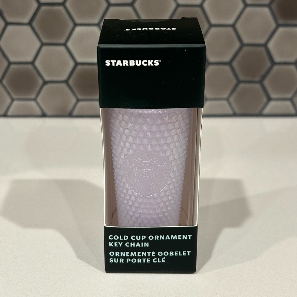Starbucks Icy White Cold Cup Ornament Key Chain